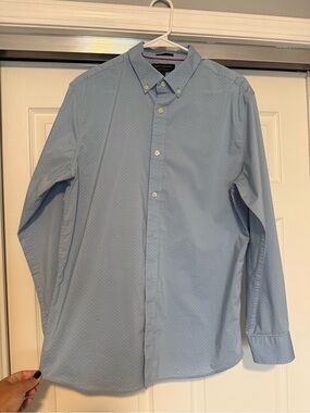 BR | Tech Stretch Performance Shirt - Slim Fit - Large - Blue Polka Dot